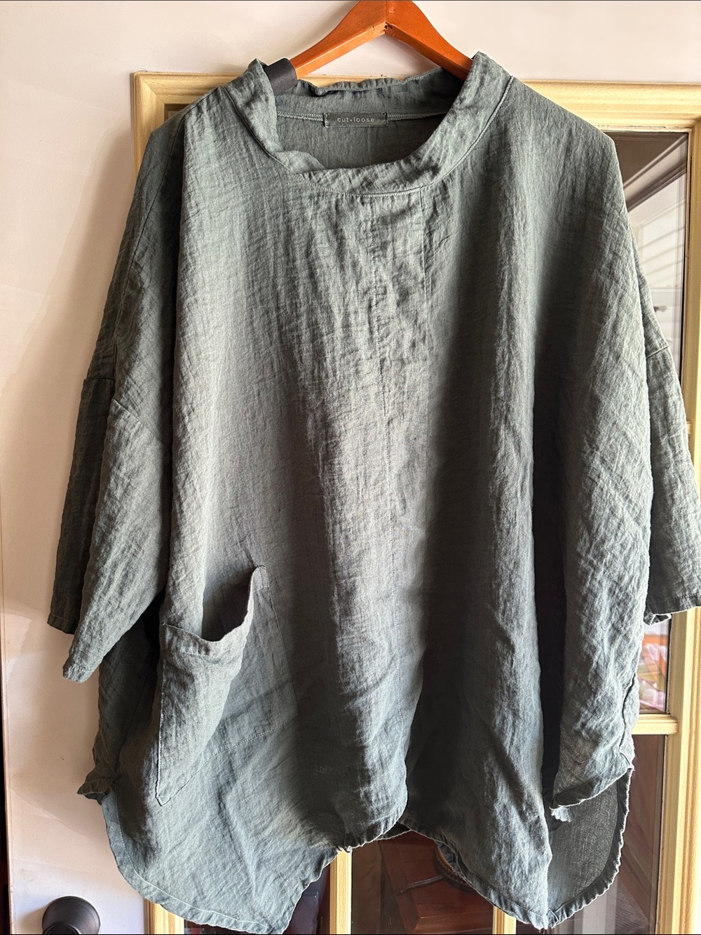 cut loose Oversized Tunic in Sage Green